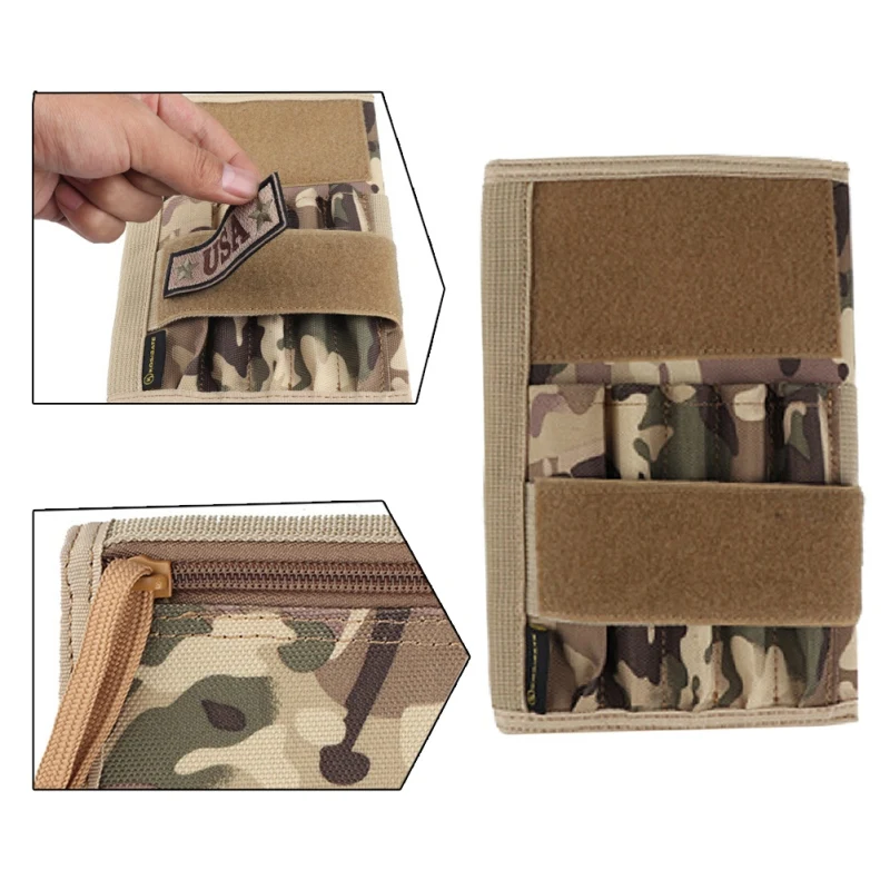 

Tactical Pack Pen Bag Notbook Cover Tactical Wallet Card Bag Outdoor Hunting Military Waist Bag Pack Camo Cell Phone Pouch