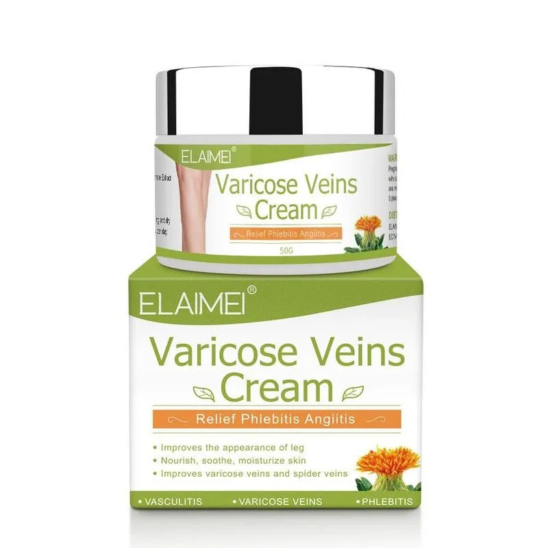 

50ml Varicose Vein Ointment Relieve Pain Herbal Antibacterial Safflower Cream Bulging Legs Red Blood Streak Repair Vein Cream