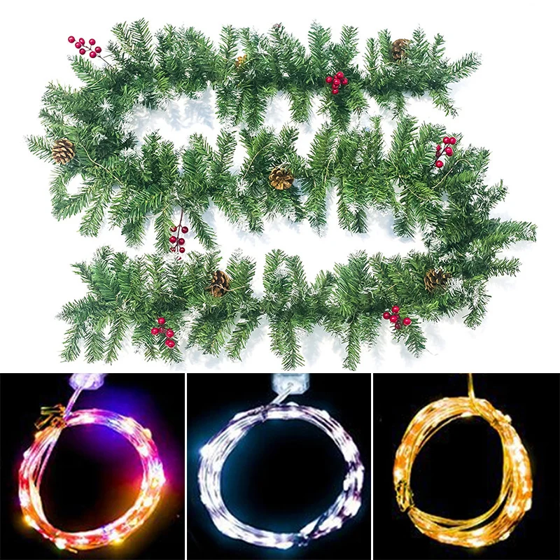 

2.7M PVC Christmas Tree Decorations PVC Lights Rattan Mall Restaurant Decorations Ornaments Wardrobe Door And Window Accessories