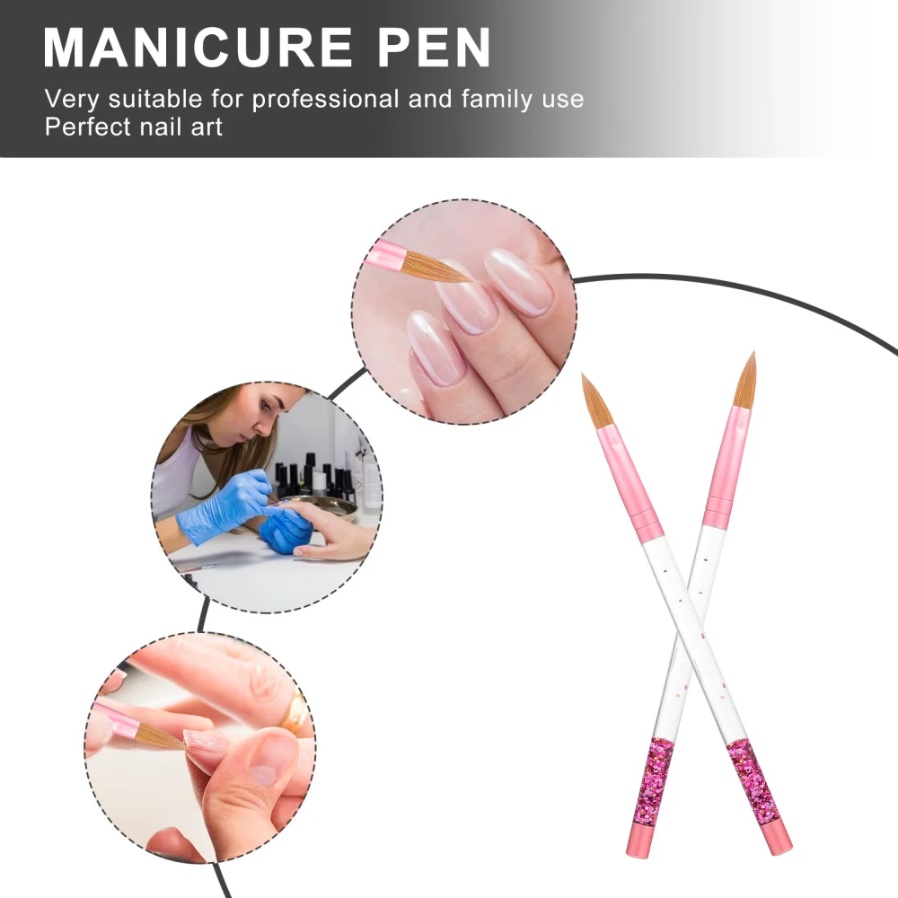

Nail Art Drawing Painting Pen Creative Glitter Handle Nail Brush for DIY