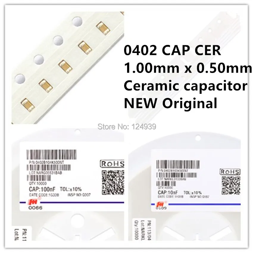 0402 CAP CER NPO 8pF 2pF 7pF 6pF 2.4pF 50V X7R 822K 8.2nF 1pF 10pF 100pF 330pF 472K 4.7nF 332K 3.3nF 102K 1nF 473K 47nF 475M 4 7 мкФ 106M 10 10V