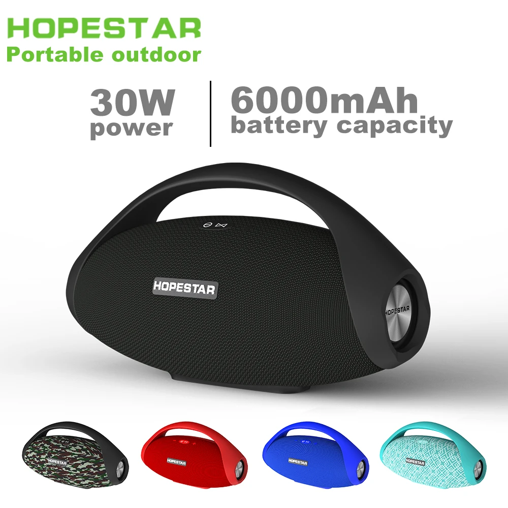 HOPESTAR H31 портативный Bluetooth динамик Водонепроницаемый Открытый Колонка 30 Вт