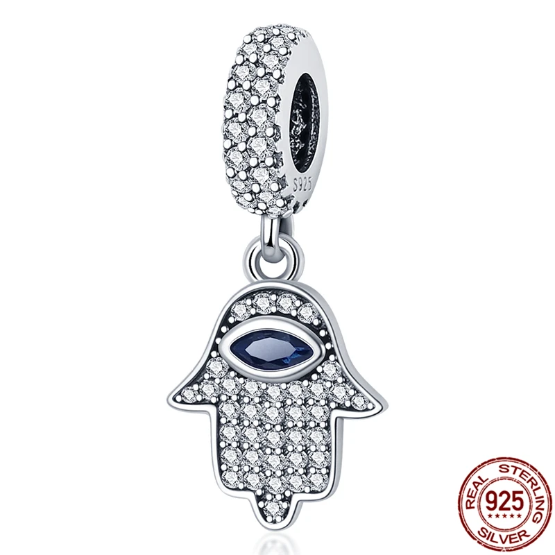 

Charm Hot Selling 925 Sterling Silver Palm Eye Pendant Suitable for Pandora Bracelet Bracelet Lady DIY Jewelry Customization