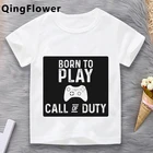 Детские топы с рисунком и надписью Call of Duty, для детей старшей сестры, дизайнерская одежда с рисунком аниме для девочек, одежда для младенцев, футболка для младшей сестры