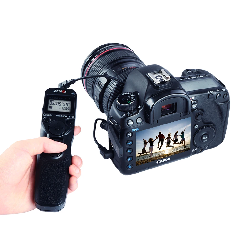 Viltrox MC камера ЖК-таймер дистанционное управление спуск затвора кабель для Canon Nikon Pentax Olympus sony DSLR A9 A7 A6500 A6300