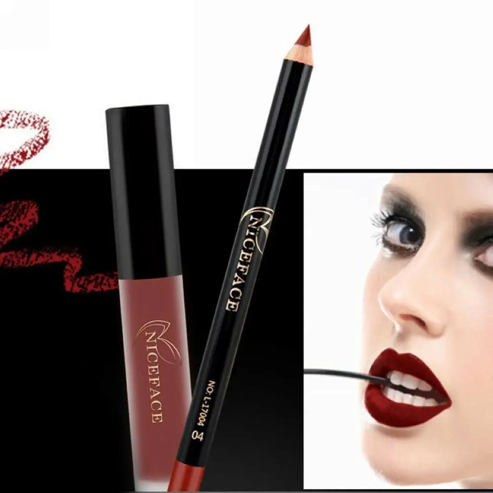 NICEFACE водостойкая стойкая Матовая жидкая губная помада подводка для губ