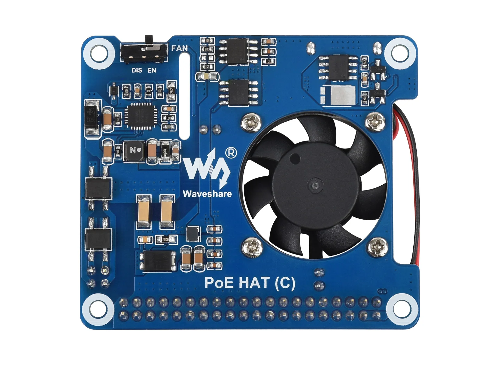 PoE HAT (C) Power Over Ethernet (тип C) для Raspberry Pi 3B +/4B (Power Ethernet) возможности 802.3af-совместимый |