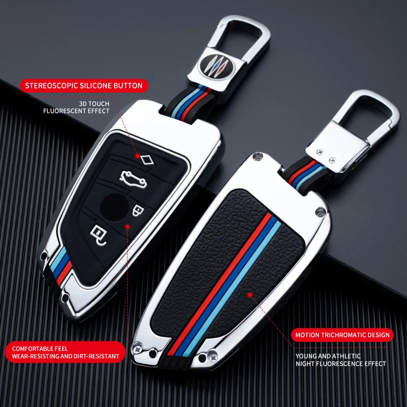 

Car Key Case Cover Key Bag For Bmw F20 G20 G30 X1 X3 X4 X5 G05 X6 Accessories Car-Styling Holder Shell Keychain Protection