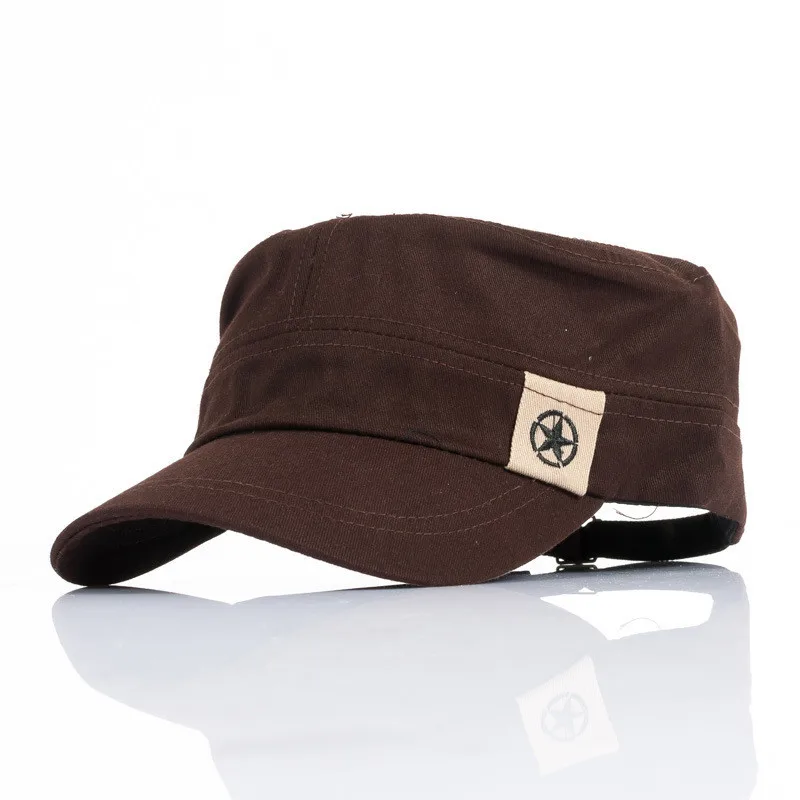 Мужская и женская кепка ZLD винтажная Кепка в стиле милитари на плоской подошве