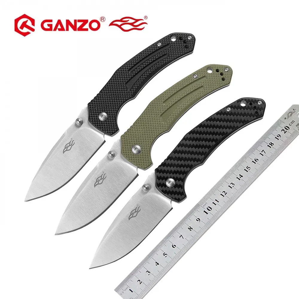 Ganzo G7611 Firebird F7611 58 60HRC 440C G10 или карманный складной нож из углеродного волокна