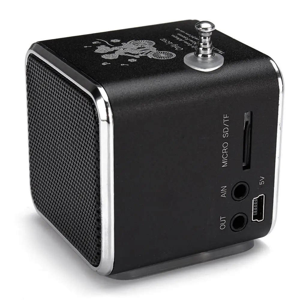 Мини-динамик с ЖК-экраном, микро-SD карта игровой динамик, портативный MP3 музыкальный плеер, поддержка fm-радио