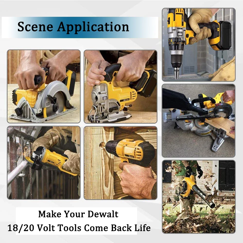 Bonacell 6000 мА/ч 18V макс XR для Dewalt Мощность инструмент Батарея DCB180 DCB181 DCB182 DCB201 2 DCB200 DCB204
