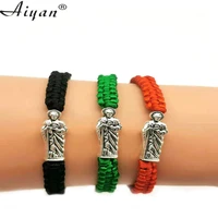 12pieces religious jesus thread woven bracelet men and women given as gifts can pray to represent wealth or fortune