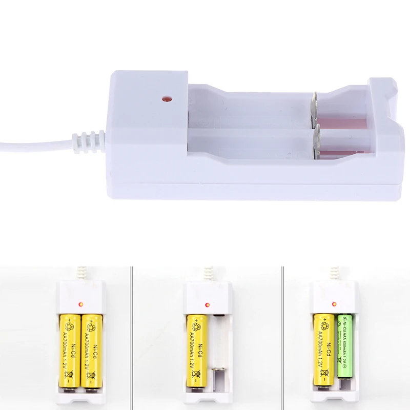 1 шт. универсальное зарядное устройство с 2 разъемами AA/AAA USB разъем|Зарядные