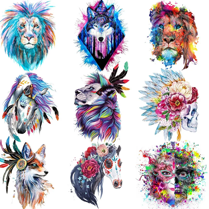 Мультфильм заплатки в виде животных для одежды Переводные железные винил