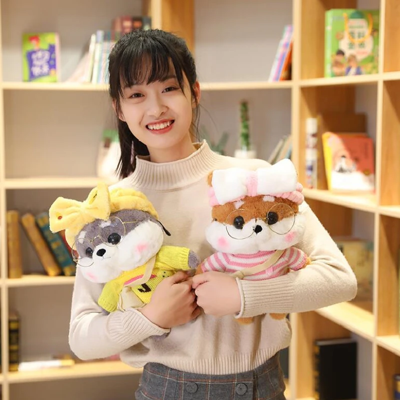 

Creative Shiba Inu Plush Doll Toy Stuffed Animals Playmate Soothing Kids Toys Home Bedding Rome Decoration Christmas Gifts