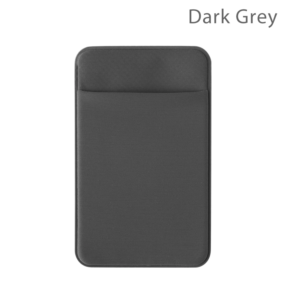 Style2-Dark Grey Эластичный Чехол для мобильного телефона чехол-кошелек Кредитная карта ID держатель для карт клейкий карман Стикеры лайкра Карманный держатель для карт универсальный аксессуар для мобильного телефона - Цвет: Style2-Dark Grey