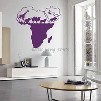 afirca map acrylic 3d wall sticker for living room office home decor world map wall decals mural for kids room b2 017