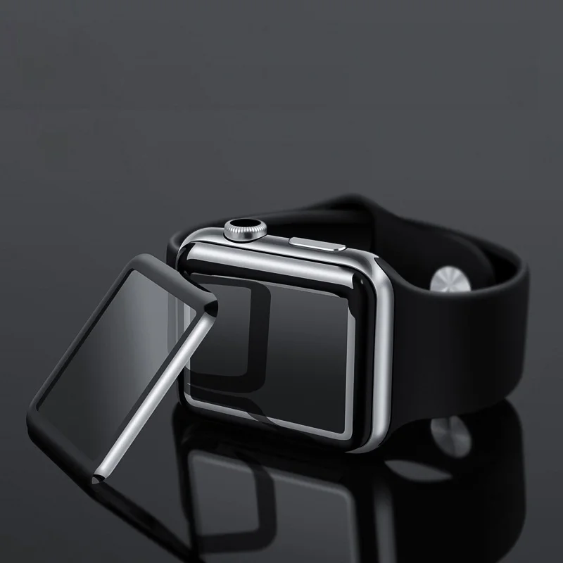 3D полноэкранная изогнутая пленка для Apple Watch 5 HD защитная из закаленного стекла