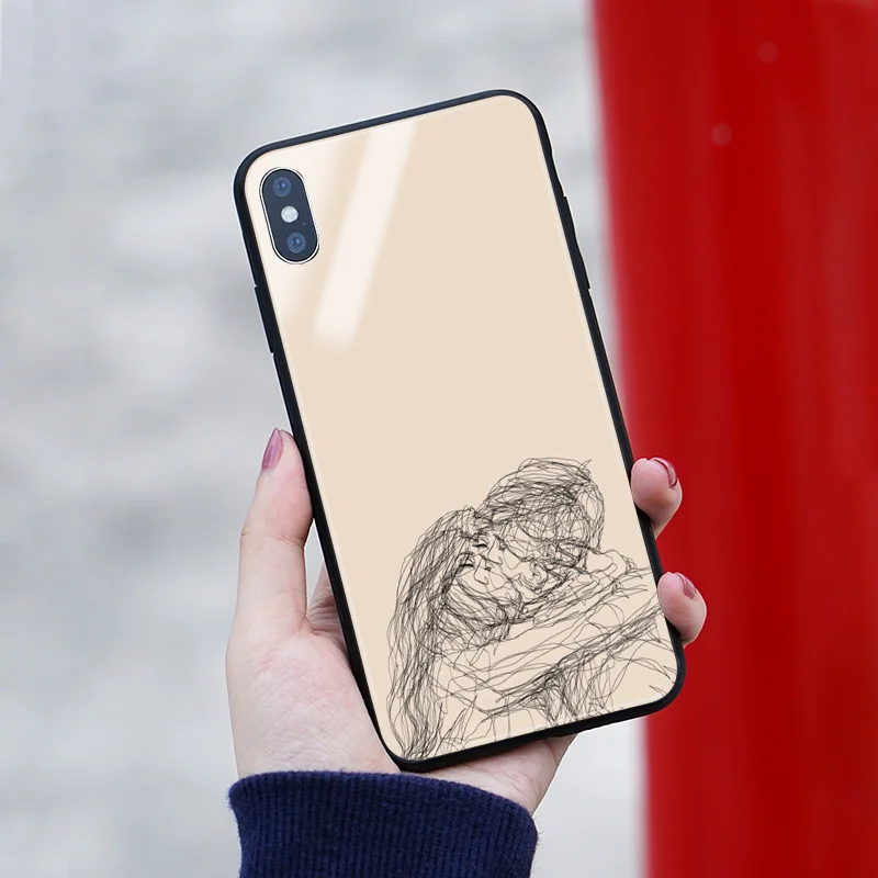 Мягкий силиконовый стеклянный чехол для iPhone 6 6s 7 8 Plus X XR XS 11 Pro max|Бамперы| |