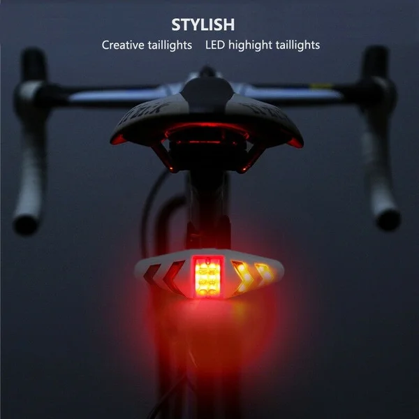 

Waterproof Bike Tail LED Light Bike Turn Signal Lights With Direction Remote Controller Bicycle Rear Safety Warning Light Lamp