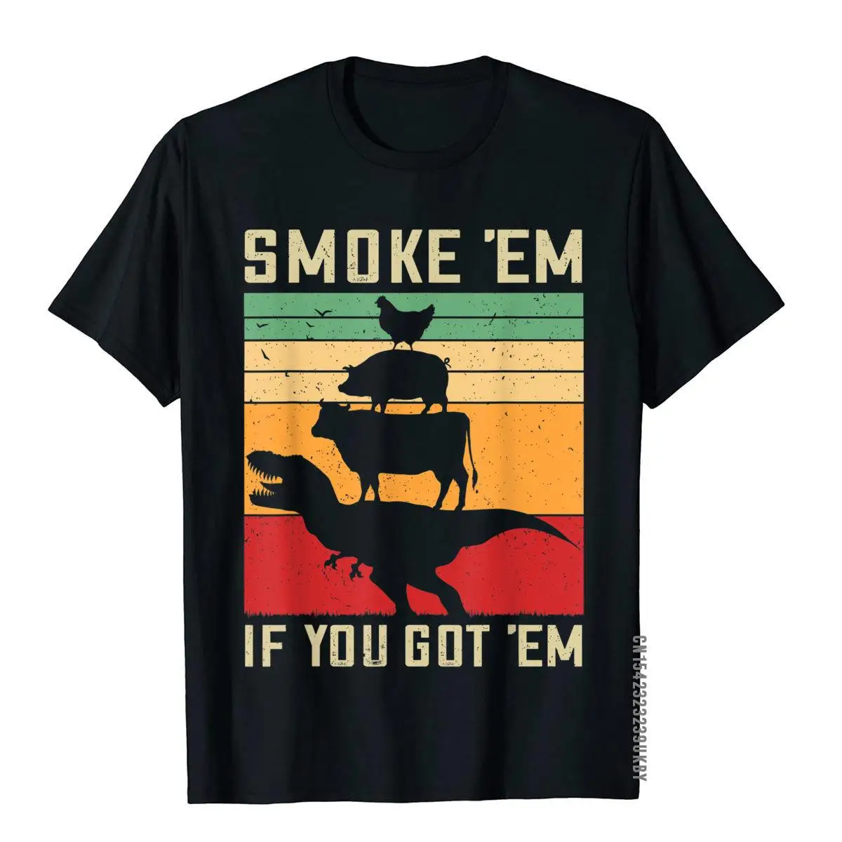 

Smoke Em If You Got Em - Funny Retro BBQ Pitmaster Dad Gift T-Shirt Beach Cotton Men Tops & Tees Normcore Rife T Shirts