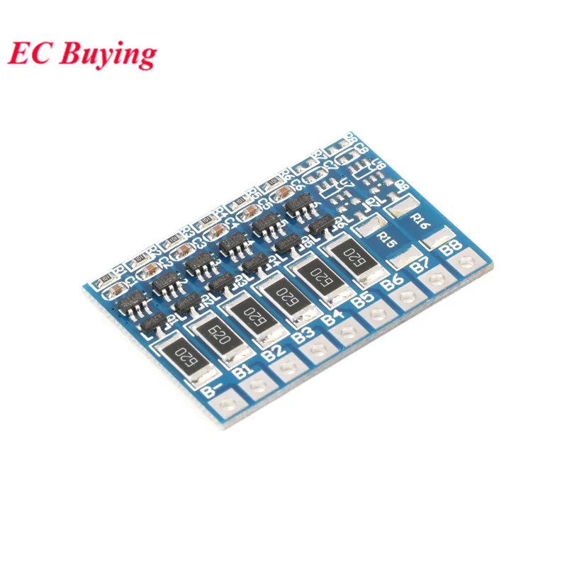 6S 3S 4S 5s 6S 7S 8S 18650 литиевая батарея Защитная плата Li-Ion Lipo BMS PCM с функцией сохранения баланса Модуль платы 1S 3MOS 4MOS 6MOS - Цвет: 6S