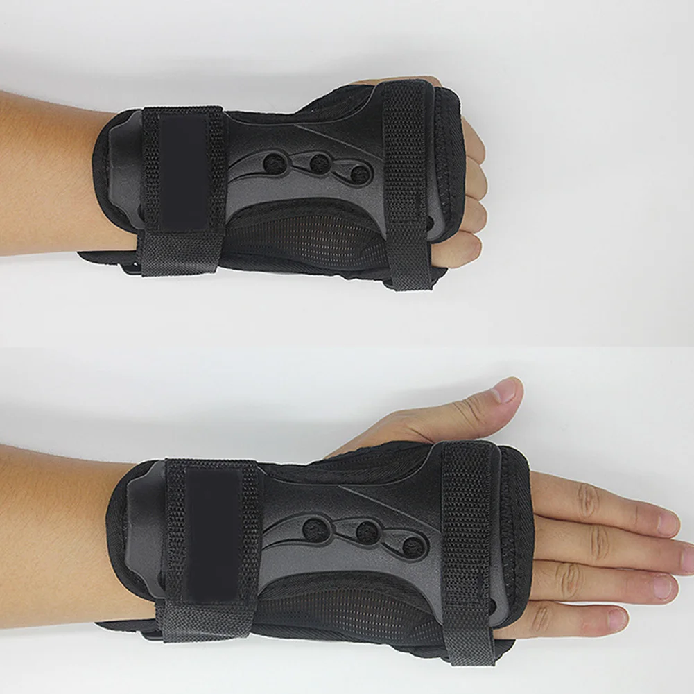 

Gloves Outdoor Breathable Protective Gear Sports Hand Care Brace Wrist Support Adjustable EVA Black Lightweight Roller Skating