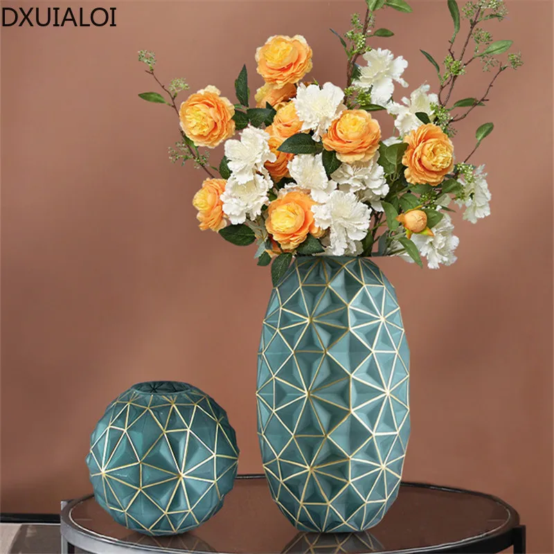 Светильник в скандинавском стиле роскошная матовая ваза для гостиной сушеные