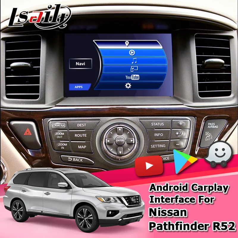 Интерфейс Android / carplay для Nissan Pathfinder R52 2012 17 с QX50 QX60 Q70 QX80 видеоинтерфейс GPS навигация
