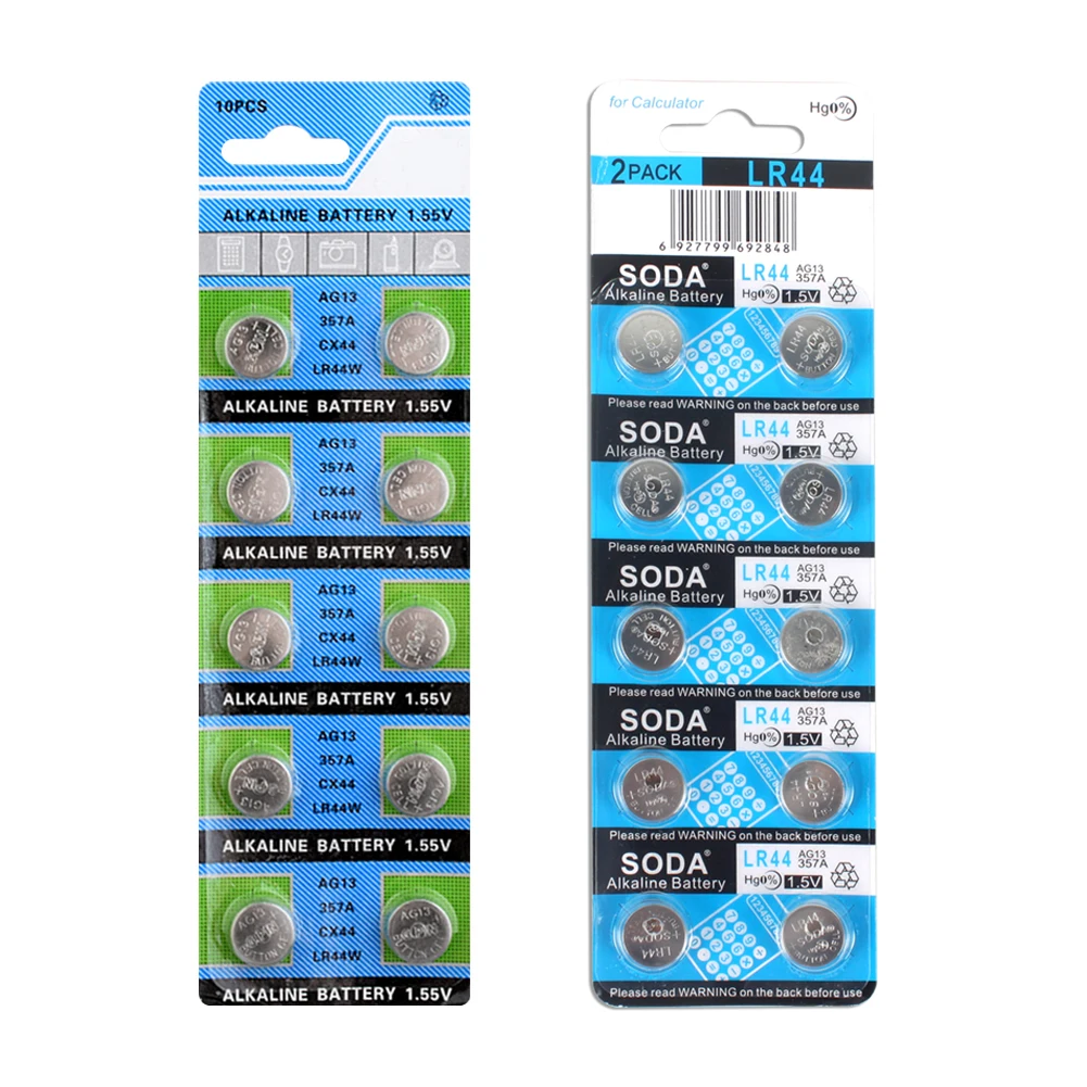 

YCDC 30pcs 1.5V AG13 Alkaine Coin Cell Battery D303 D357 GP76 GPA76 D76A G13 G13A A76 GS14 L1154 LR1154 Button Battery For Watch