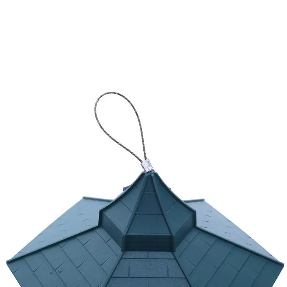 Зеленый павильон кормушка для птиц открытый подвесной пищевой контейнер