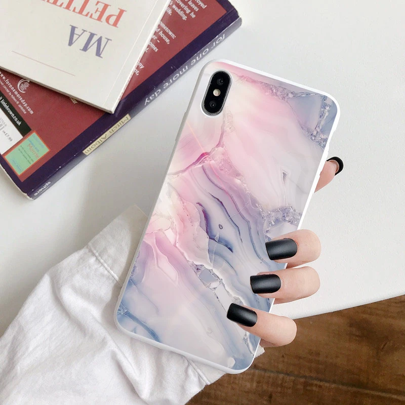 

Gradual Color Marble Case For Huawei P40 Lite E P30 P20 P10 Mate 10 20 30 Lite Pro Plus P Smart 2020 Y6 Y7 Y9 2019 S Z TPU Cover