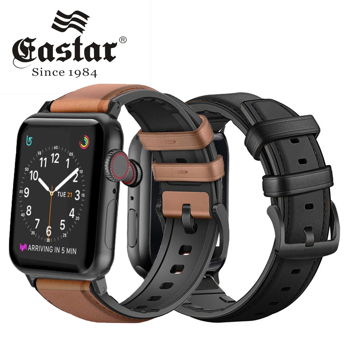 Ремешок силиконовый кожаный для Apple Watch band 40 мм браслет iWatch Band 38 42 44 apple watch series 5 4 3 2