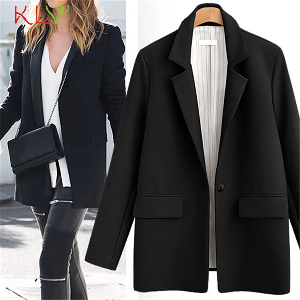 Женская куртка элегантная с отворотом 2 карманами пальто зимняя однотонная