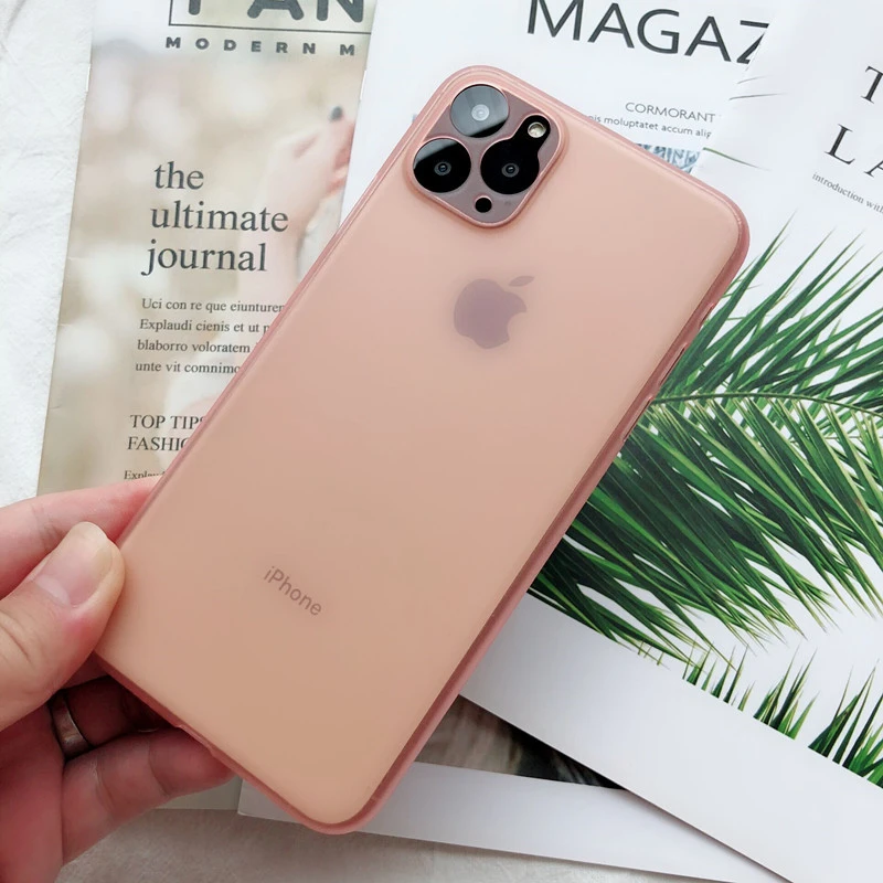 Ультратонкий матовый прозрачный чехол для телефона s для iPhone 6 6S 7 8 Plus XR X XS 11 Pro Max чехол Роскошный 0,3 мм чехол для телефона