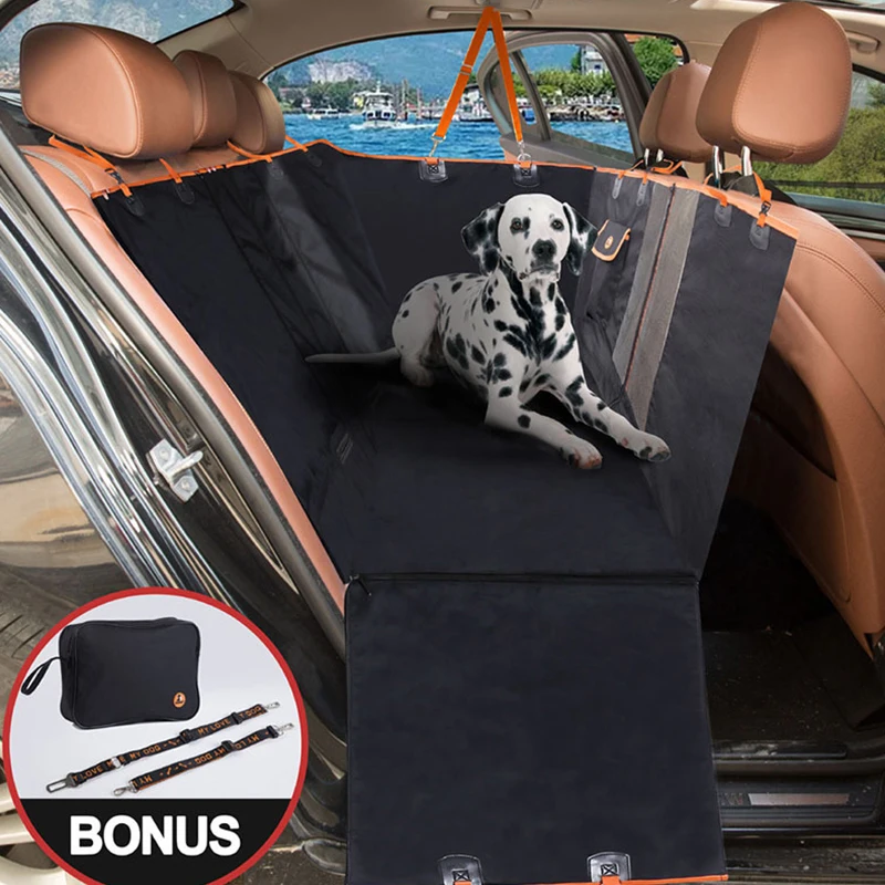 Dog Car Seat Cover Splittable Waterproof Travel Hammock Cushion Pet Carry Supplies With Zipper And Pockets Accessories | Дом и сад