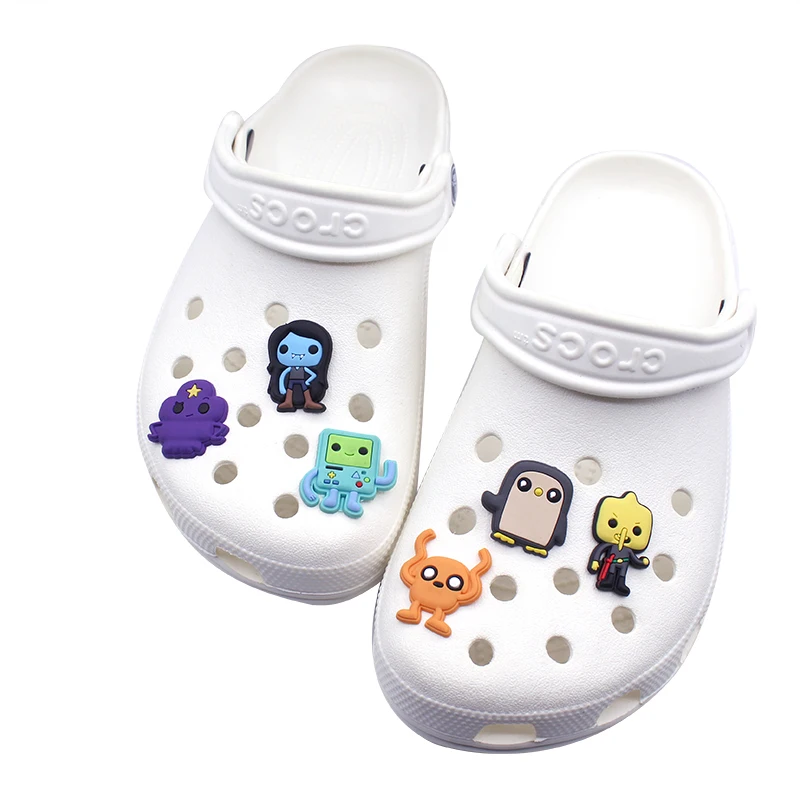 PVC Cartoon animation Shoe Charms Backapck Fit Wristbands Shoe Decorate Buckle Boys Kids Gift Croc Jibz 1PCS croc pins