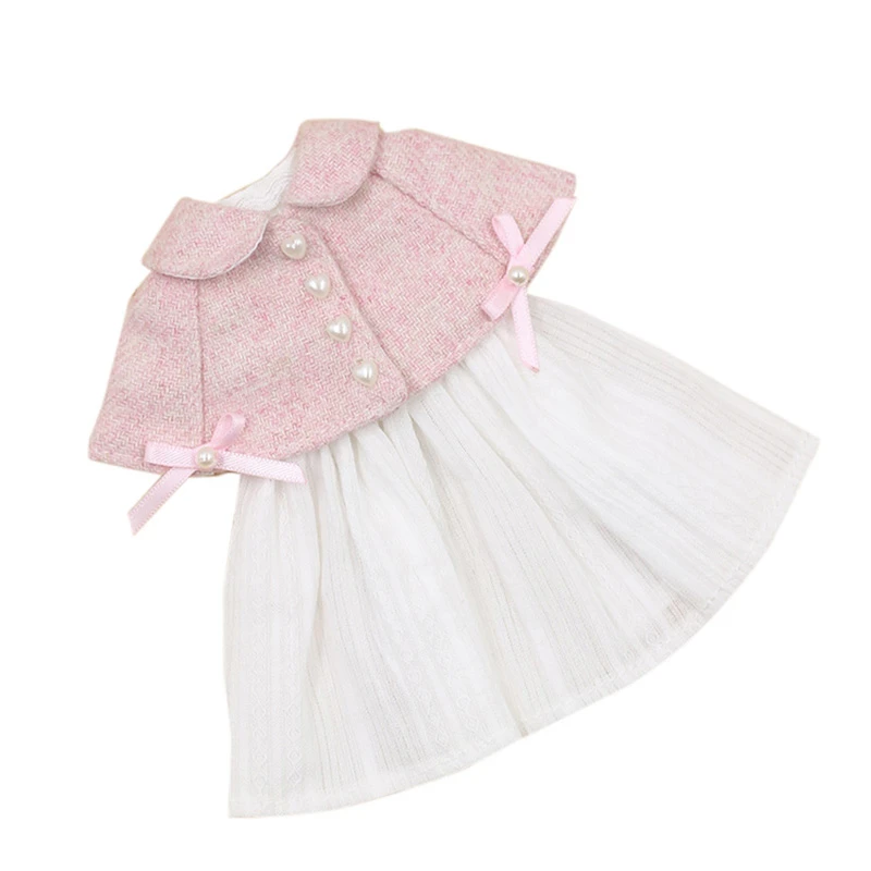 Кукла блайз ICY DBS наряд для куклы одежда милая розовая накидка и белое платье |