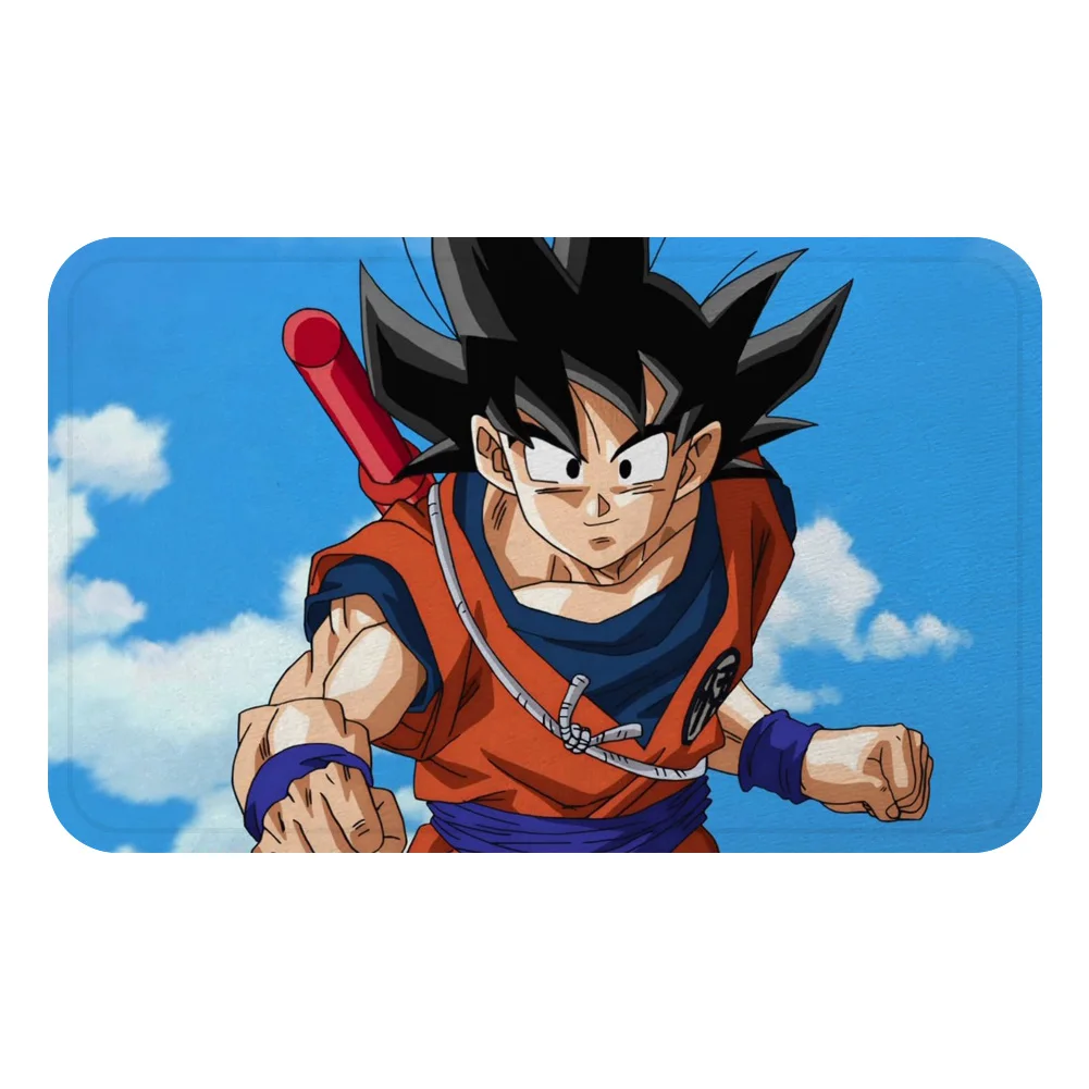 Сон Гоку мультфильм Dragon Ball коврик с рисунком из аниме коврик для ванной декоративные Противоскользящие коврики комната автомобиль пол бар ковры домашний декор для дверей подарок - Цвет: Оранжевый