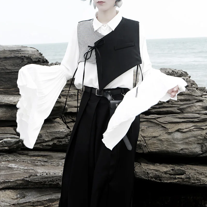 AIMENUNU Лоскутная полосатая Женская жилетка хитового цвета v-образный вырез без