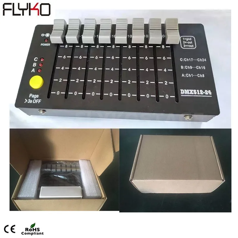 Free shipping sample and easy to use Dmx-24 portable mini console