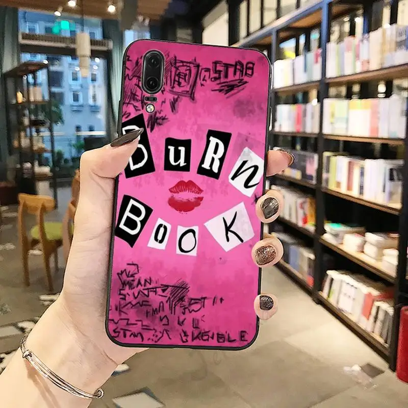 

Burn Book Mean Girlsluxury design Phone Case coque For Huawei honor Mate P 10 20 30 40 Pro 10i 9 10 20 8 x Lite