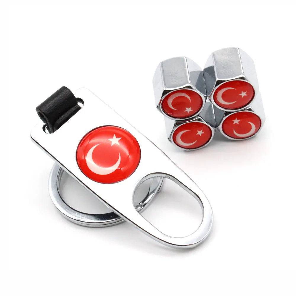 5 шт./компл. с турецким флагом Стиль Анти кражи ступицы колеса для автомобиля