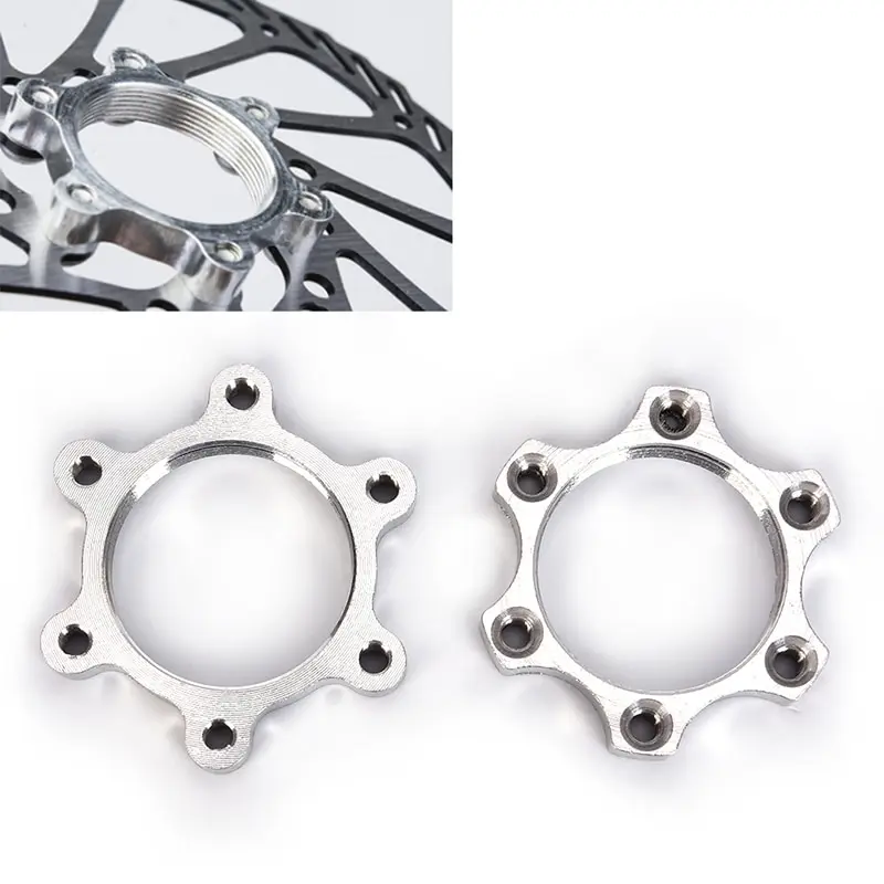 

Brake Rotors Bike Bicycle Freewheel Threaded Hubs Disk Disc Brake Rotor 6Bolt Flange Adapter Bicycle Parts