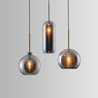 nordic design led pendant lights glass light fixtures creative living room pendant luster indoor lighting kitchen hanging lamps