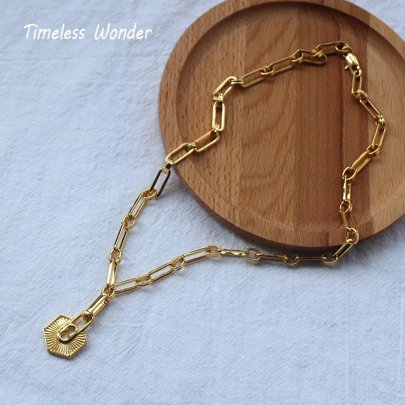 Вечный чудо глэм съемные цепочки Geo Tag женские Украшения панк готика бохо