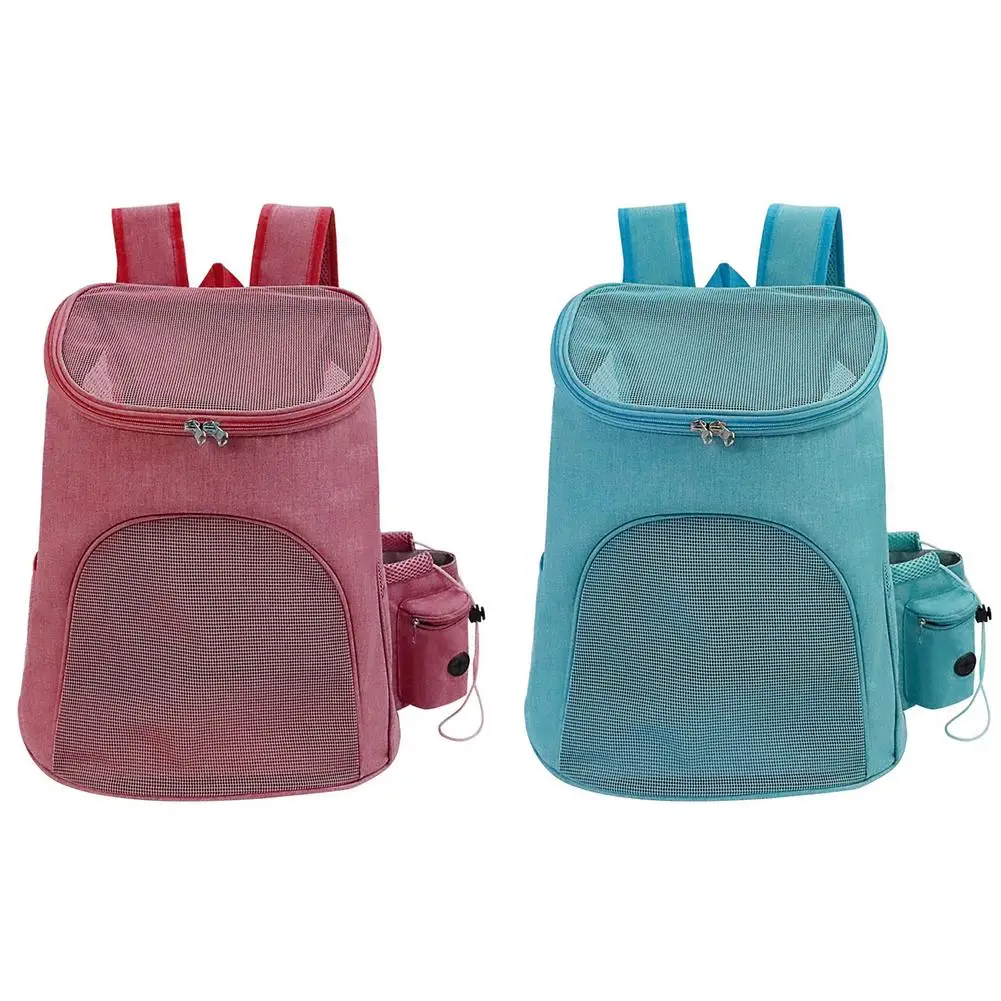 

Portable Dog Cat Carrier Bag Travel Bag Transparent Nylon Mesh Multifunctional Pet Carrier Backpack Collapsible Breathable Bag