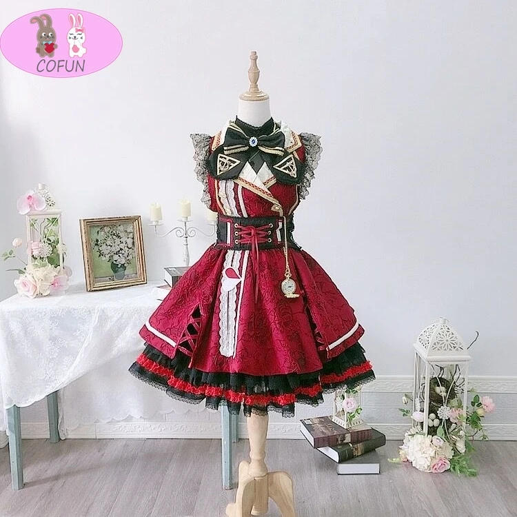 

Anime! VTuber Hololive Houshou Marine SJ Lolita Dress Gorgeous Uniform Cosplay Costume Halloween Party Suit Women Custom Made