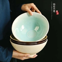 fancity creative noodle wrist large ramen bowl ceramic millet porridge bowl noodle bowl beef soup noodle bowl